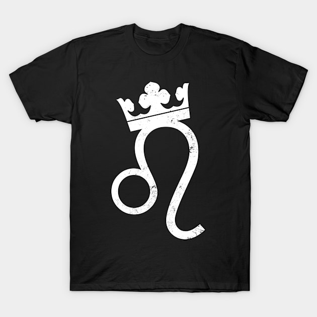 Leo Zodiac Shirt | King Crown Gift T-Shirt by Gawkclothing